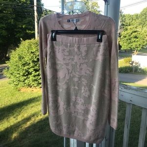 New ! Blush colored skirt set